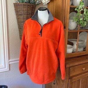 Men’s Apline Tex by Palmetto Orange Fleece Pullover Size XL